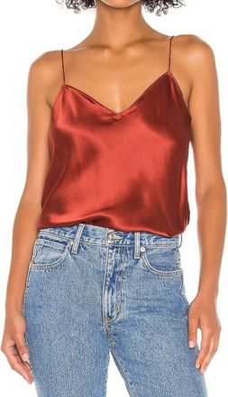 Paige Cicely Silk Cami Top In Spiced Apple