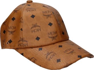 MCM Mcm Uominis Cappello In Viscosa Marrone/Cognac