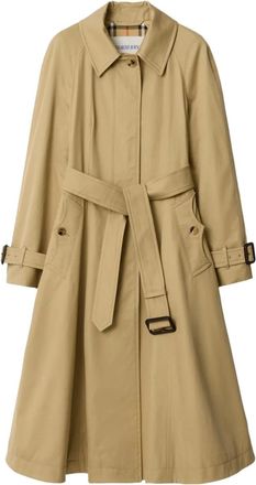 Burberry Cappotto in gabardine con cintura - Toni neutri
