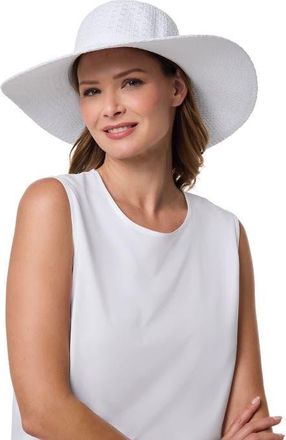 Coolibar Womens Perla Packable Sun Hat, UPF 50+ Sun Protection in White at Nordstrom