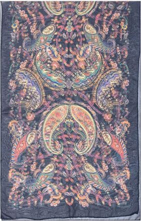 Etro Multicolor Paisley Print Scarf