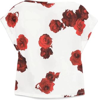 Liviana Conti Witte Marmer Blouse - Dames - Blouses - Veelkleurig - S - Overhemden