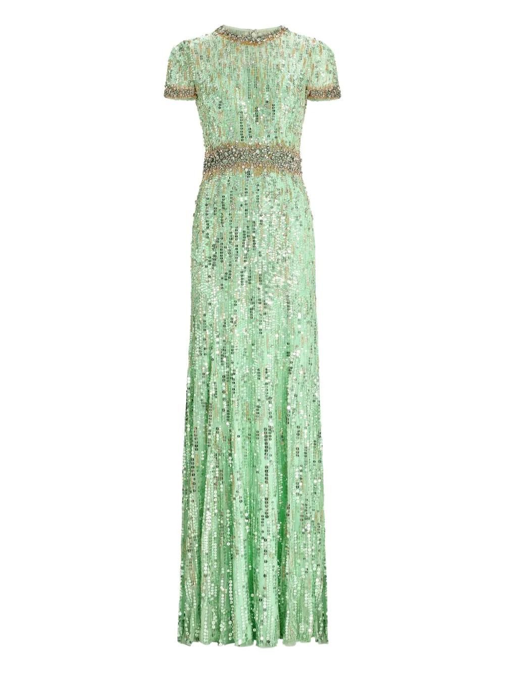 floral plus size formal dresses Sydneys Closet SC7381 Prom Dress Plus Size Flower Print 18 / Ivory/ Floral main image 0