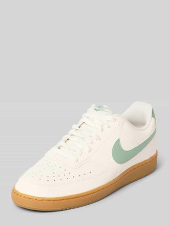 Nike Sneaker mit Logo und Gummisohle Modell Court Vision Low in Sand, Gr&ouml;&szlig;e 10,5