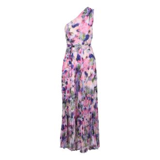 Patrizia Pepe jurk vrouw - Dames - Maxi kleedjes - Veelkleurig - S - Polyester - Kleedjes