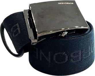 Borbonese Zwarte Polyester Herenriem