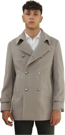 Barba Heren, Jassen, Grijs, Maat: 3XL Wol