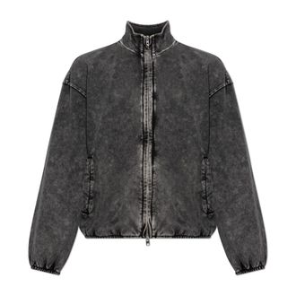 Diesel Heren, Sweatshirts & Hoodies, Grijs, Maat: 2XL Katoen