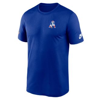 Nike New England Patriots Alt Legend Small Logo Nike Mens Dri-FIT NFL T-Shirt in Blue | 02TI4DAQ8K-UE8
