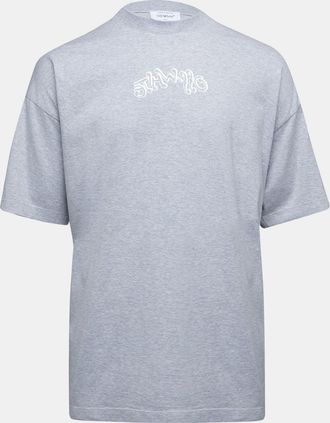 Off-white Mens Off White Off Hl_music Tee in Grey - - Size X-Small