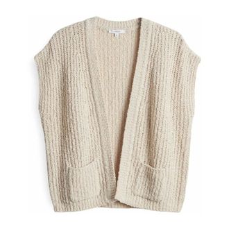 OPUS Dimola Mouwloze Vest - Dames - Truien - Beige - Maat: L