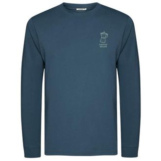 Greenbomb Espresso Crisp Longsleeve f&uuml;r Herren | blau