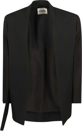 Jil Sander belted jacket - women - Viscose - 32 - Black