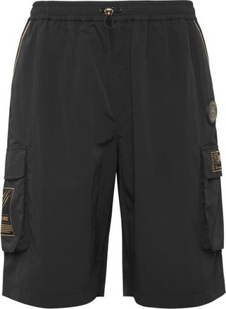 Plein Sport Short Cargo Laminated - Heren - Korte sportbroeken - Zwart - XL - Fitness