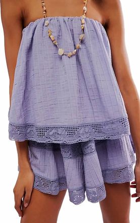 Free People Maribel Romper In Icelandic Blue