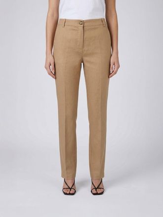 Pinko Pantaloni cropped fit Pinko in misto lino