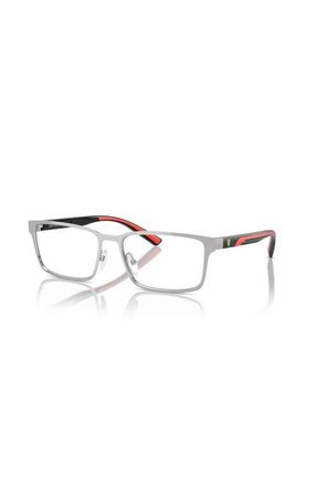 Ferrari 56mm Rectangle optical glasses in Silver at Nordstrom