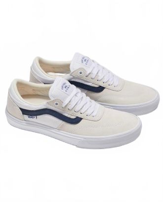 Vans Mens Crockett Shoe In Z5D-White/blue