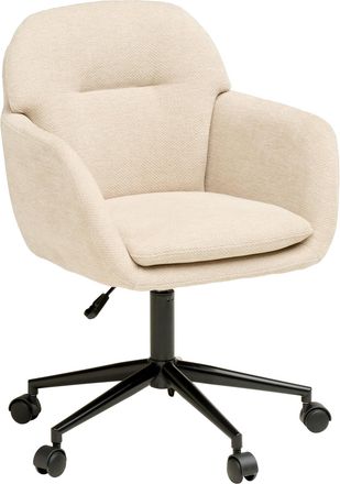 MID.YOU Mid.you Drehstuhl, Beige, Metall, Kunststoff, Textil, Drehkreuz, 55x85-95x60 cm, inklusive Armlehnen, B&uuml;rom&ouml;bel, B&uuml;rost&uuml;hle, Drehst&uuml;hle