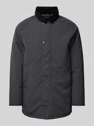 Barbour Jacke mit Druckknopfleiste in Black, Gr&ouml;&szlig;e XL