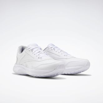 Reebok Walkingschuh REEBOK WALK ULTRA 7.0 DMX MAX, Damen, Gr. 40,5, weiss (wei&szlig;), Leder, Synthetik, Schuhe Walkingschuh