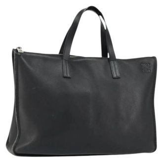 Loewe Pre-owned Tote Bag - Dames - Vintage Shopper - Zwart - ONE Size - Leer - Vintage
