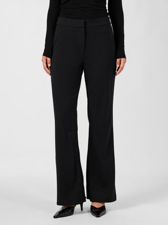 Y.A.S Anzughose Y.A.S YASVICTORIA HMW FLARED PANT S. NOOS, Damen, Gr. XL (42), N-Gr, schwarz, Web, Obermaterial: 95% Polyester, 5% Elasthan, unifarben, loos