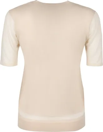 Agnona Womens Knitted Wool-Blend Top Pink Polyamide T-Shirts & Jerseys
