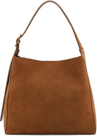 Mango Large Suede Shopper Bag in Leather at Nordstrom