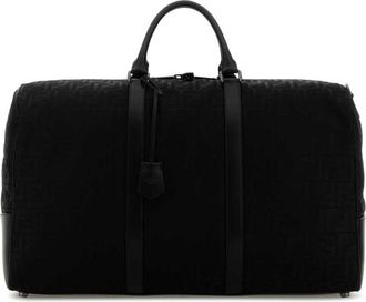 Fendi Black Fabric Large Ff Travel Bag