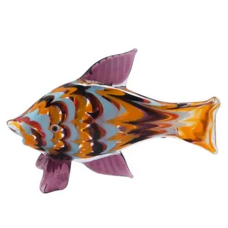 Beachcombers Small. Colorful Fish Glass Art in Orange at Nordstrom