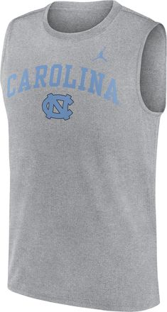 Nike North Carolina Primetime Arch Legend Nike Mens Dri-FIT College Muscle Tank Top in Grey | 0JB306GNCN-G1M