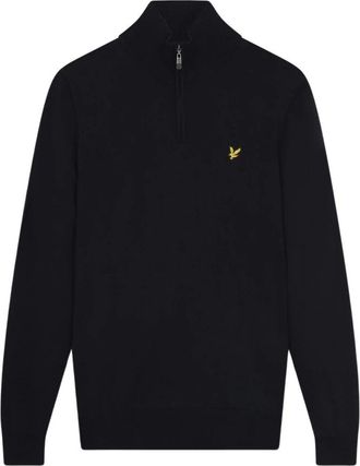 Lyle & Scott Golf Core 1/4 Zip Merino Jumper - Heren - Sweatshirts - Blauw - L - Wol - Hoodies & sweatvesten