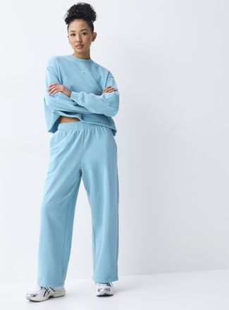 Twik Womens French terry wide-leg pant