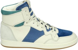 Ocra Sportieve Witte Leren Sneakers - Dames - Sneakers - Veelkleurig - 42 EU - Leer - Schoenen