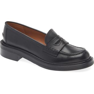 ATP Atelier Albaredo Penny Loafer in Black at Nordstrom Rack, Size 9Us / 39Eu