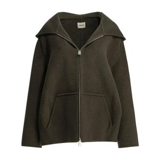 Khaite Dolem Jas - Dames - Jassen - Groen - Maat: S Wol