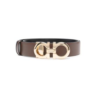 Ferragamo Reversible And Adjustable Gancini Belt