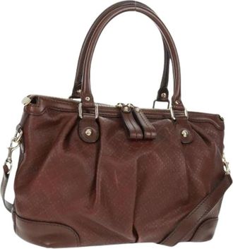 Gucci Pre-owned Handbags, female, Brown, Size: ONE SIZE Pre-owned Vintage Handbag