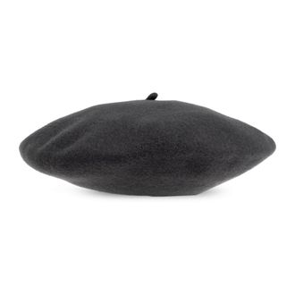 Maison Margiela Wool Beret - Heren - Hoeden - Grijs - S - Wol - Accessoires
