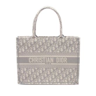 Dior Pre-owned Dior Medium Oblique Embroidered Canvas Book Tote Ladies 44MV2RKXOZK9OV80