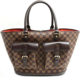 Louis Vuitton Pre-owned Tote Bags, female, Brown, Size: ONE SIZE Pre-owned Canvas Tote Bag