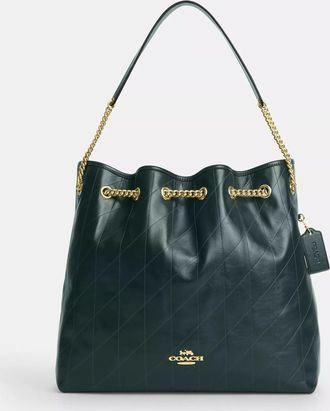 Coach Evelyn Large Shoulder Bag With Quilting