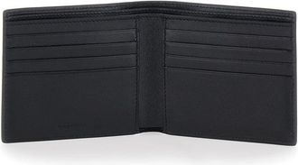 Balenciaga Mens Bifold Wallet Black Leather Calfskin