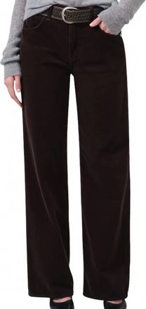 Citizens Of Humanity Womens Annina High Rise Wide Leg Corduroy Pant In Clove
