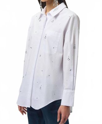 Joseph Ribkoff Embellished Shirt In White