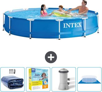 Intex Piscina Con Estructura Redonda - 366x76 Cm - 7-piezas Scb8