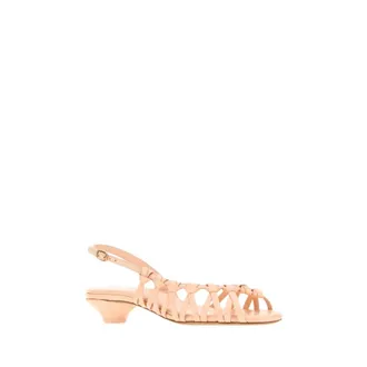 Chlo&eacute; Estra Sandalen - Dames - Schoenen - Beige - Maat: 37 EU Leer