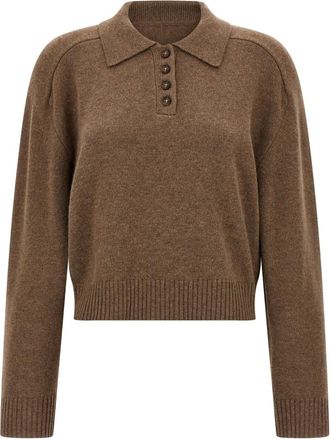 Loulou Studio Dames, Truien, Bruin, Maat: XS Kasjmier