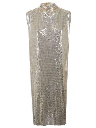 Sportmax Metallic-Knit Mini Dress